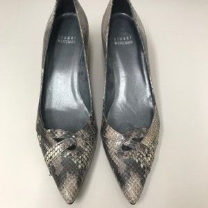Stuart Weitzman Snakeskin low pumps-NEW